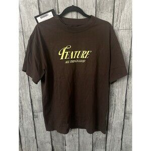 NWT Feature Brand Shirt Size Large All Things Good Brown